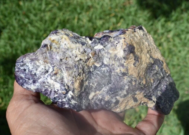 1.40 LB  AA TIFFANY STONE ROUGH, BERTRANDITE, OPALIZED FLUORITE  Utah (TGH)