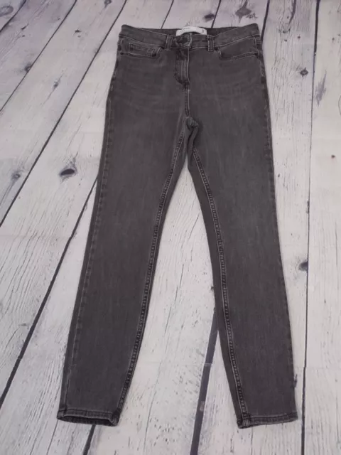 Next Super Skinny Grey Mid Rise Denim Jeans Womens Size 8 (BC17)