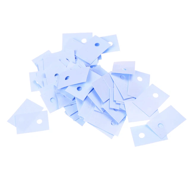 100pcs TO-220 Silicon Rubber Pad Insulation Silicon Heatsink Silicon She RPAY