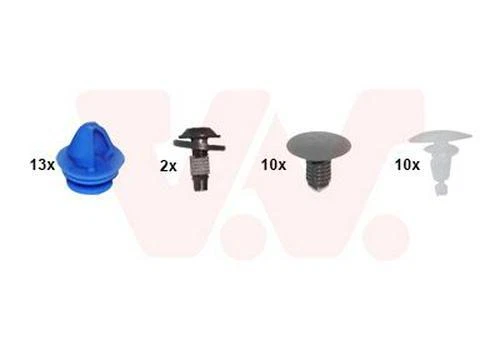 VAN WEZEL Kit d'assemblage capot-moteur 4317797 avant