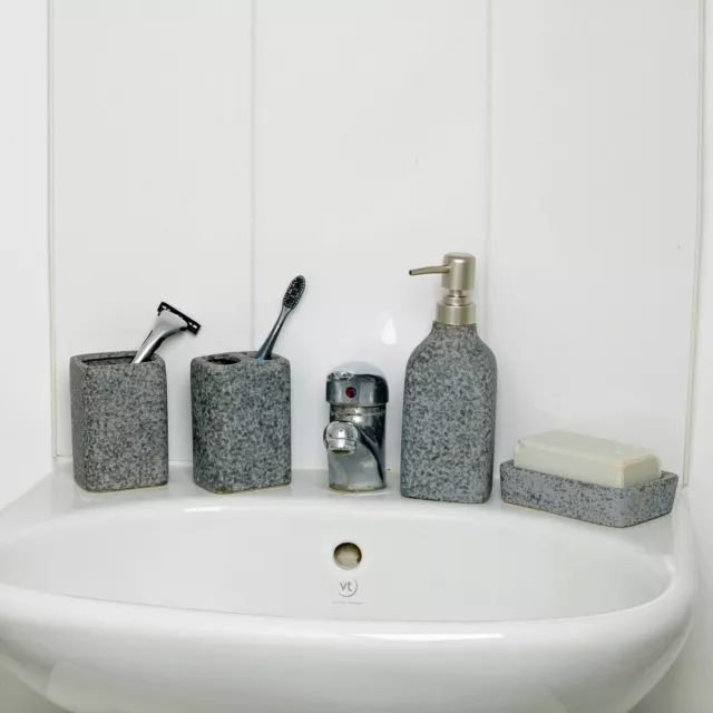 4 Pcs Bathroom Accessory Set Toothbrush Soap Razor Holder Soap Dispenser Set