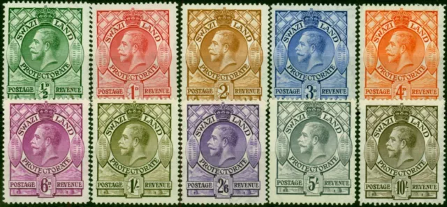 Swaziland 1933 Set of 10 SG11-20 Fine & Fresh MM