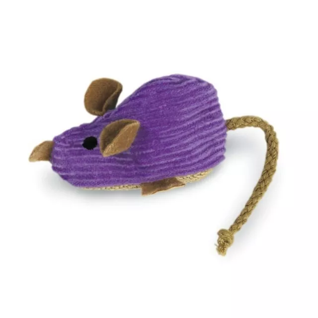KONG Corduroy Refillables Mouse - catnip toy
