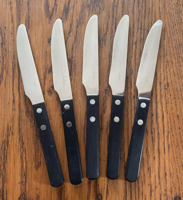 5 Robert Welch Butter Side Knives 18/10 Stainless Steel Trattoria Bright 7.75”