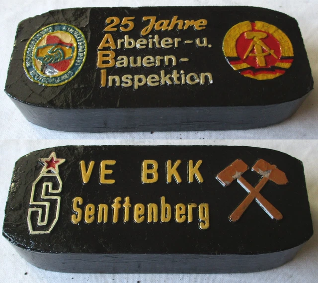 DDR SAMMLER BRIKETT 25 Jahre Arbeiter und BauernInspektion