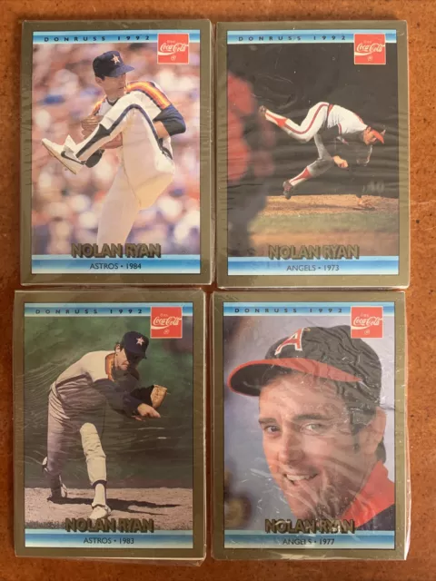 1992 Donruss Coca Cola Nolan Ryan Series ( 5 UNOPENED PACKS)