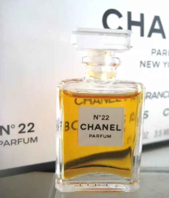 🎁1990S NEW **PARFUM** Vintage Chanel No 22 mini 0.12 oz pure perfume  $129.00 - PicClick
