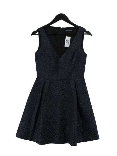 French Connection Women's Midi Dress UK 10 Blue Polyester