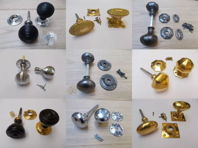 RIM knobs -old vintage retro style rim door knobs for rim locks