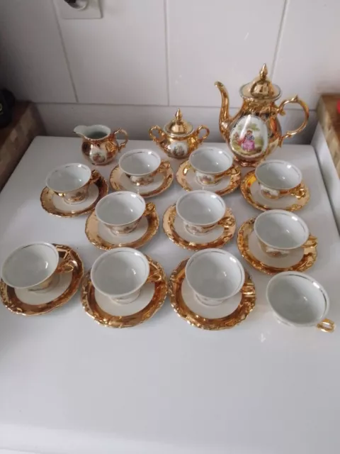 Lot Service à café Porcelaine BAVARIA GERMANY - tasse sucrier superbe état