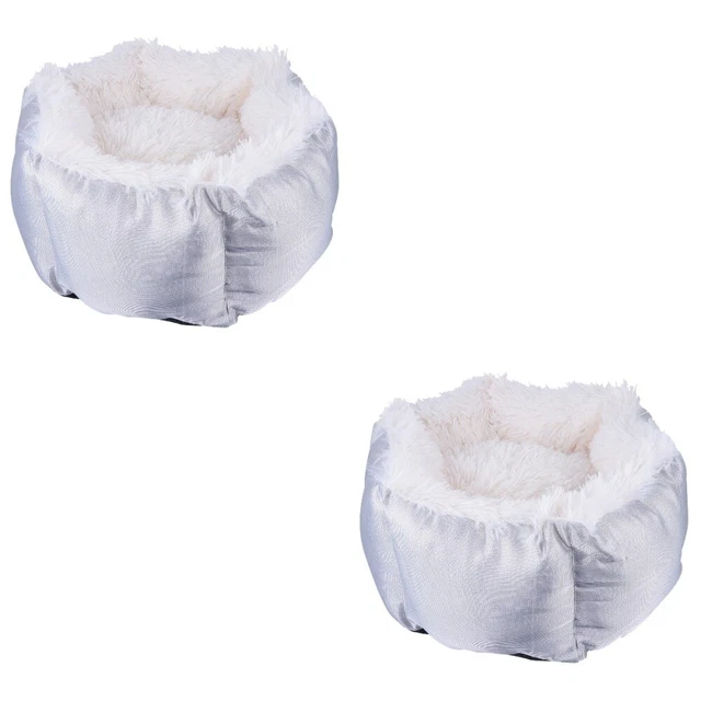 Set 2 Nido Di Gatto Raso Lettino Invernale Per Gatti Cuccia Animali Domestici