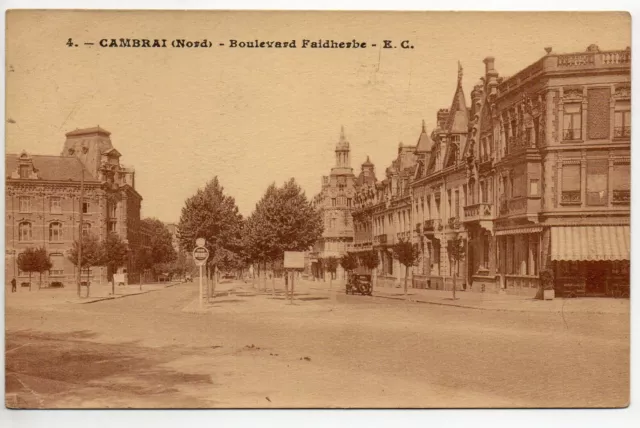 CAMBRAI  Nord CPA 59  le boulevard Faidherbe
