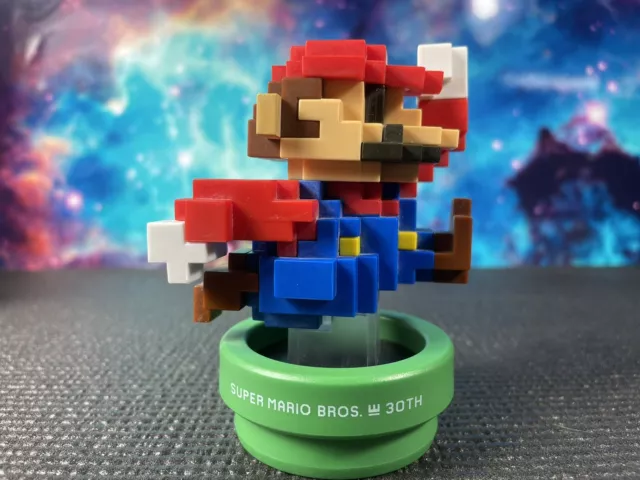 Super Mario Bros Modern Color 8 Bit Amiibo Figure 30th Anniversary Blue Nintendo Super Mario Bros Modern Color 8 Bit Amiibo Figure 30th Anniversary Blue Nintendo