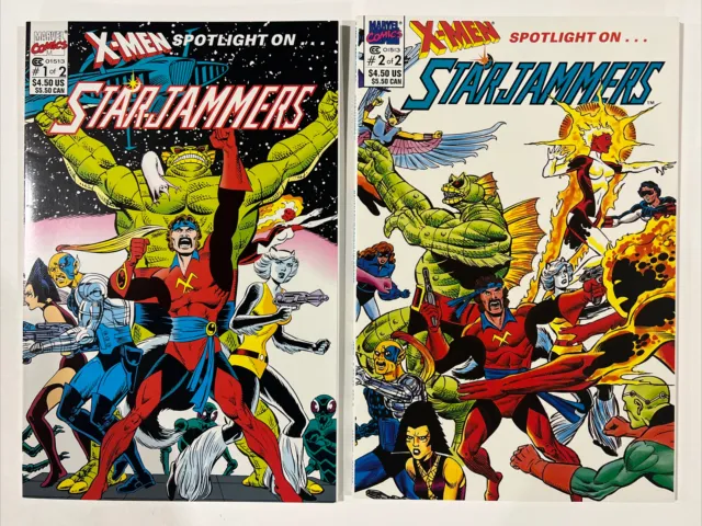 X-Men - Spotlight on... Starjammers #1 + #2 - Marvel - 1990  - VF/NM