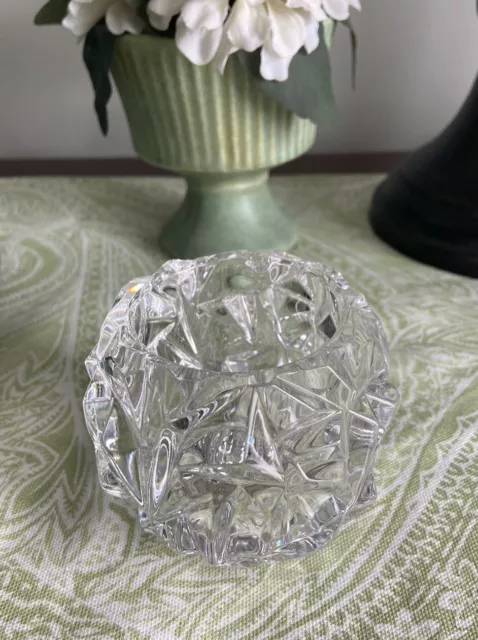 TIFFANY & CO Rock Cut Crystal Votive Candle Holder (EUC)