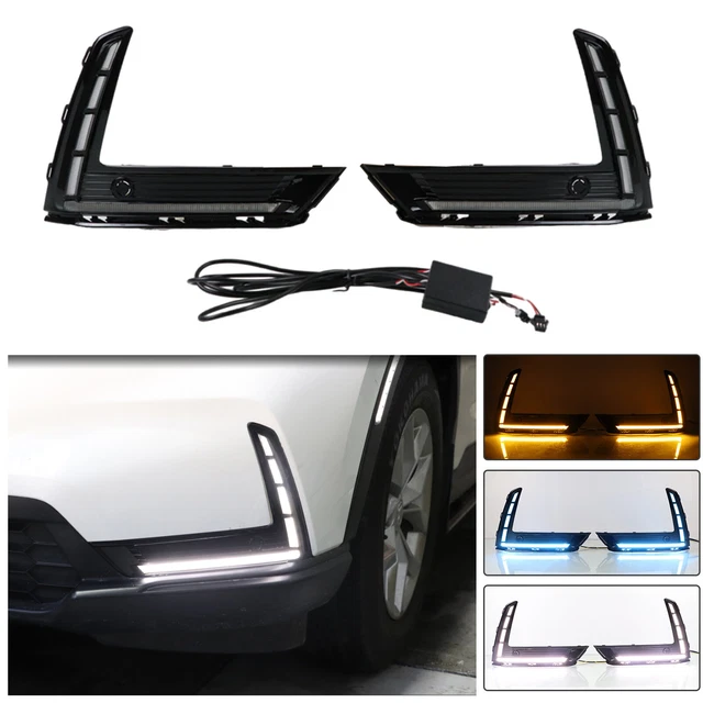2PCS DRL FOR Honda CRV CRV 2023 2024 LED Daytime Running Light Fog