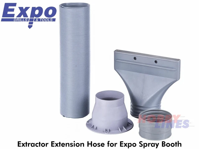 Juego de mangueras de extensión AB502 para AB500 cabina de pulverización portátil extracción de pintura EXPO