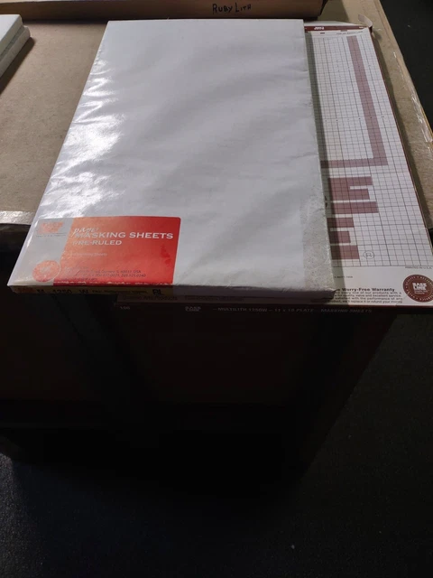 Base Line Masking Sheets for Multilith 1250 , 11 x 18, 150 pcs.
