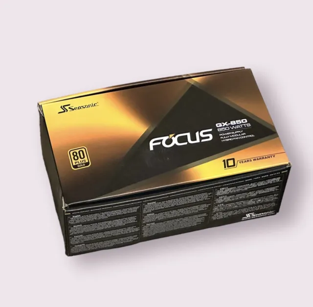 Seasonic Focus GX 850W Modular Power Supply 80 Plus Gold PC PSU ATX PCIE