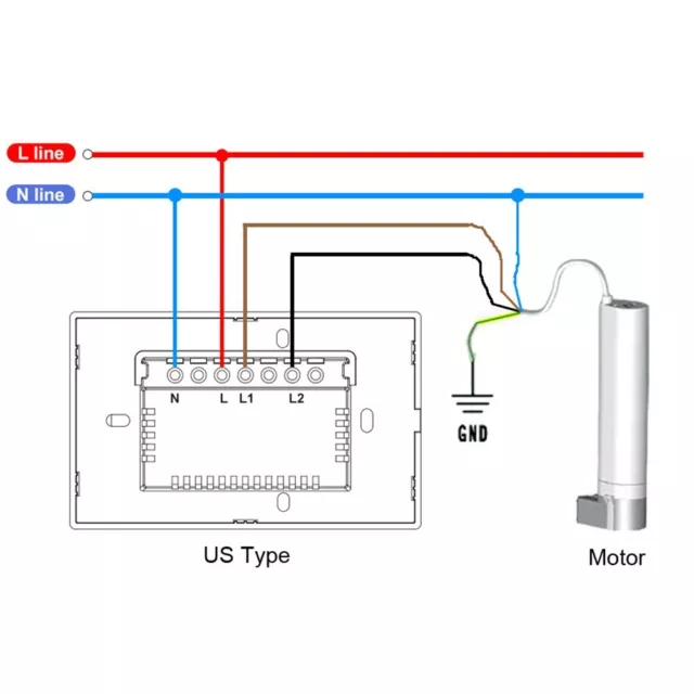 Vorhangschalter Schlau Zubehör 600W 86*86*34 Mm (EU) Ausrüstung Automatisch