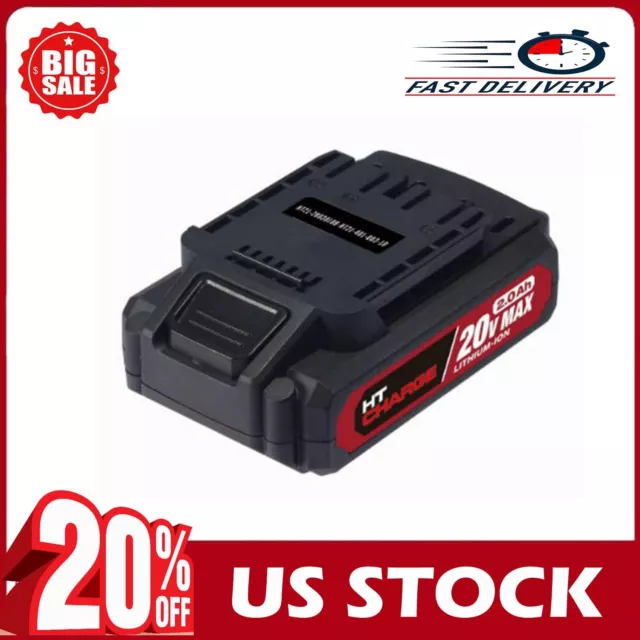 2.0AH LITHIUM ION RECHARGEABLE Battery 20V Max Power Tools Hyper