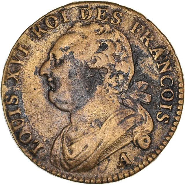 [#973520] Münze, Frankreich, Louis XVI, 12 deniers françois, 12 Deniers, 1791, P
