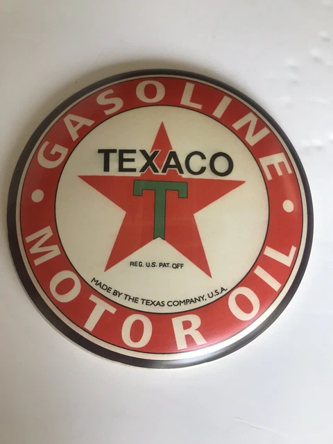 Texaco 12” Round Metal Sign