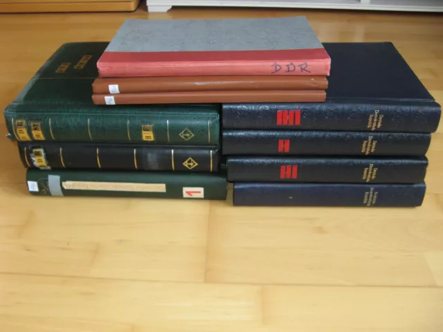 10 Alben DDR Postfrisch und Gestempelt - Dubletten, ZD, Klb., Sätze
