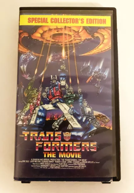 Transformers The Movie VHS Special Collector’s Edition Black Clamshell VG