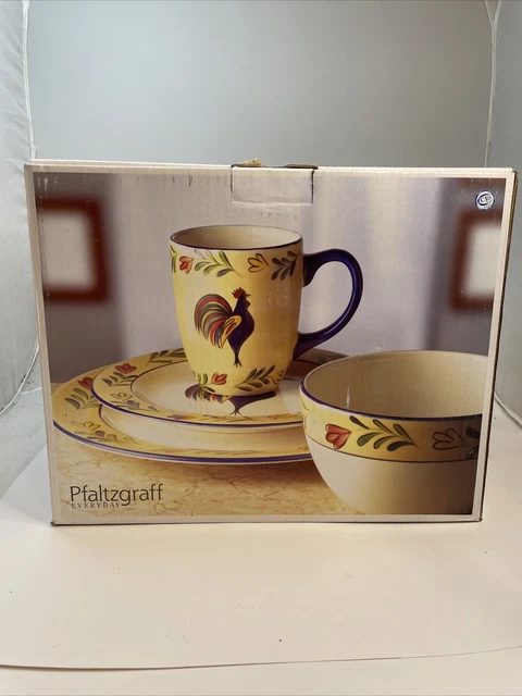 Pfaltzgraff Early Bird Dinner ware 16 Piece Dining Set Everyday