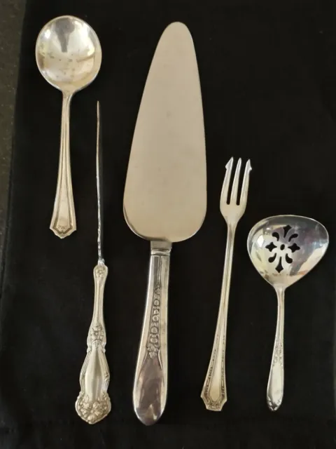 vintage Silver Plated silverware mixed lot