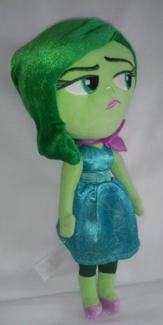 Disney Store Pixar Inside Out Movie Disgust Green Plush Soft Toy Female Figure
