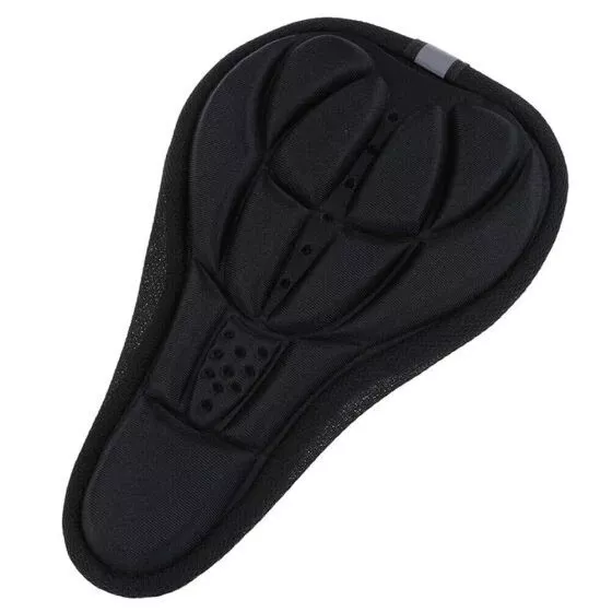 3D Bike Seat Cover Silicone Thick Comfort Gel Cycling Bicycle Saddle Cushion Pad 2