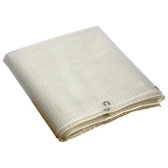 Telo Telone Occhiellato Retinato Pvc Bianco Trasparente per Coperture esterne