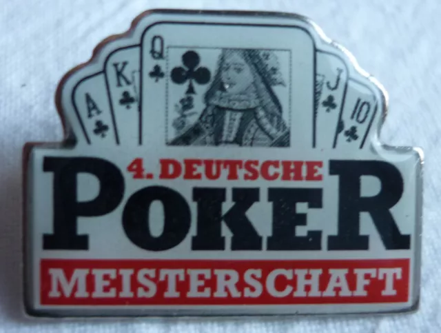 Poker 4. Deutsche Meisterschaft 1996 Teilnehmer Pin