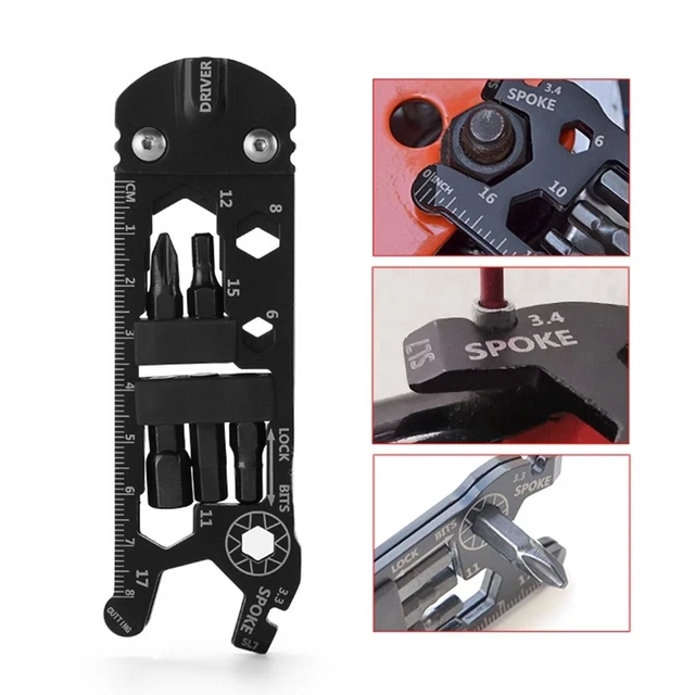 Kit Réparation Vélo BONE - 12-en-1 Mini Clé Cliquet - Ultra Compact - Étui Étanche IP67