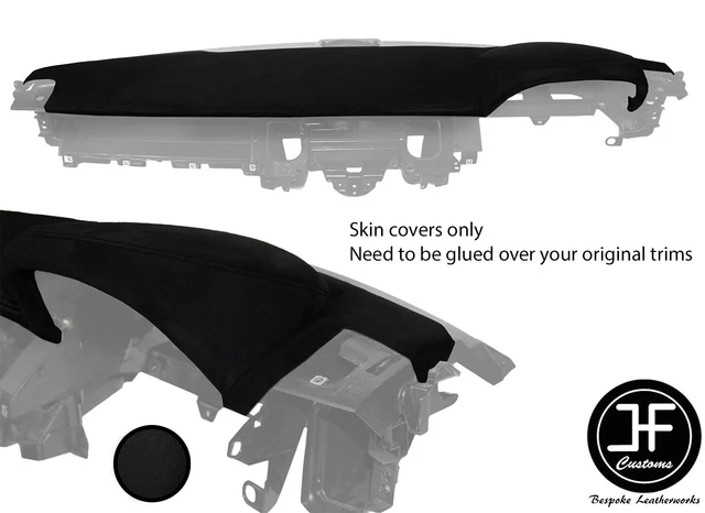 BLACK STITCH TOP Dash Dashboard Luxe Suede Cover Fits Range Rover Sport ...