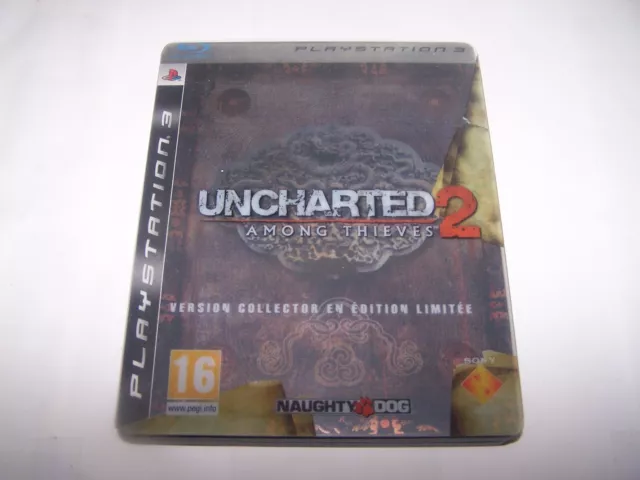 UNCHARTED 2 - edition steelbook limitee  - VF - PS3 BOITE CD