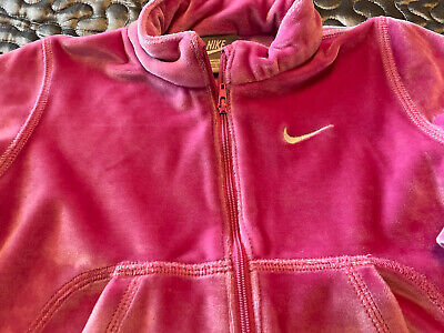Top tuta Nike velluto rosa bambina 9-12 mesi