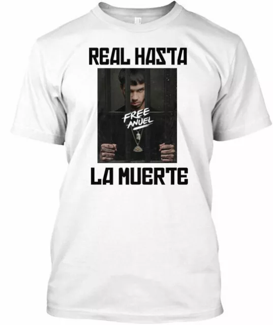 Anuel AA Shirt 🔥 Real Hasta La Muerte Premium PuertoRico Clothing 🔥 Free  Shipp