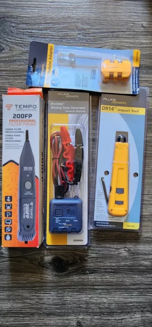 fluke networks pro3000 toner,  prove , impact Tool. Modular Adapter Set