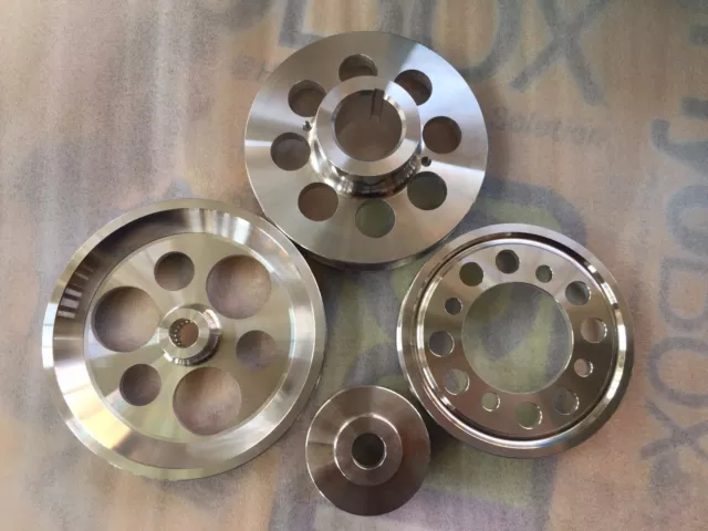 Lightweight pulley for Toyota Supra 1JZ 2JZ 1JZGTE 2JZGTE GS300 CS300 2JZGE 4PC