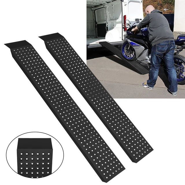 1 paio di rampe di accesso acciaio rampa di carico rampa di carico guida di accesso rampa di carico 160 cm
