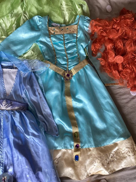 Girls Dress Up Clothes Bundle Age 5-6 years Disney Frozen Brave Merida Tinkerbel 5