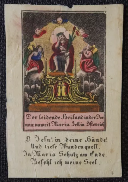 Andachtsbild  Heiland DORNAU  Wallfahrt  holy card , santino  LUXUSPAPIER  #115