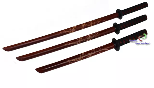 Samurai Holz Übungs -Schwert Bokken Drache Motive Holzschwert Nr: f005