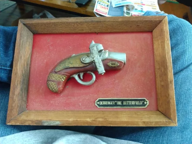 Vintage Derringer The Butterfield Framed Gun