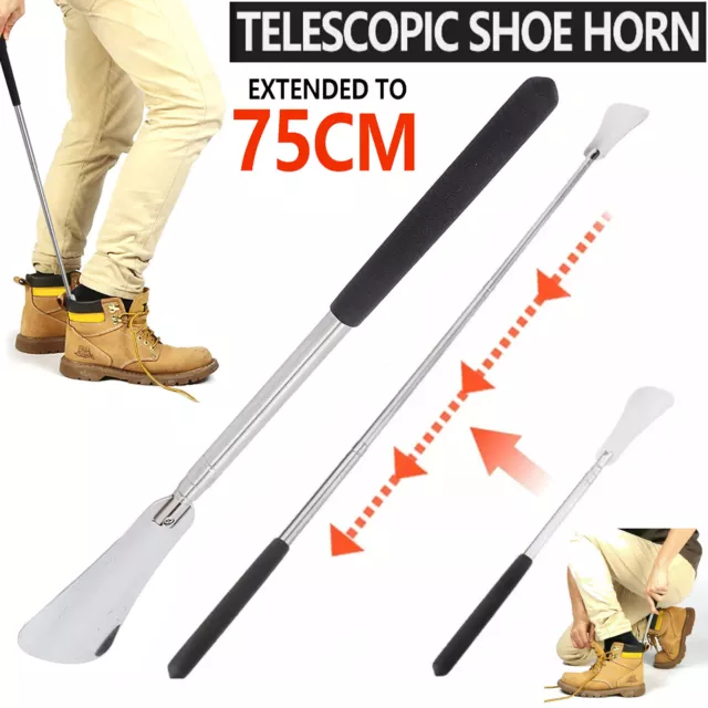 Telescopic Shoe Horn Long Handle Shoehorn Extendable Shoe Helper Lifter Tool