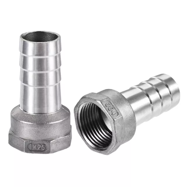 Hose Barb Fitting Coupler 25mm Barb G1 Female Thread 304 Stainless Steel