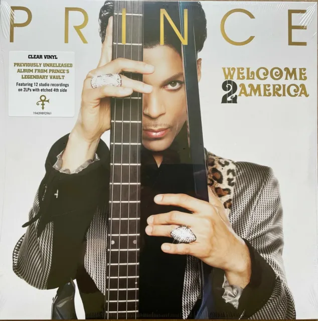Prince Welcome 2 America Double Vinyle LP Coloré (Transparent Vinyl) Neuf Scellé